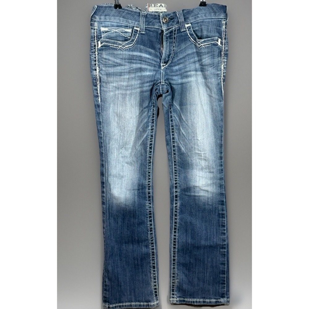 Ariat Real Denim jeans size 30R Western Bootcut Stretch - Picture 2 of 7